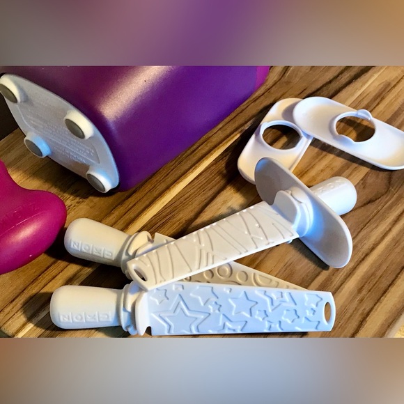 ZOKU Purple Single Ice Pop Maker Fast Making Freezer Use Complete Set 3 Tool - Picture 12 of 14